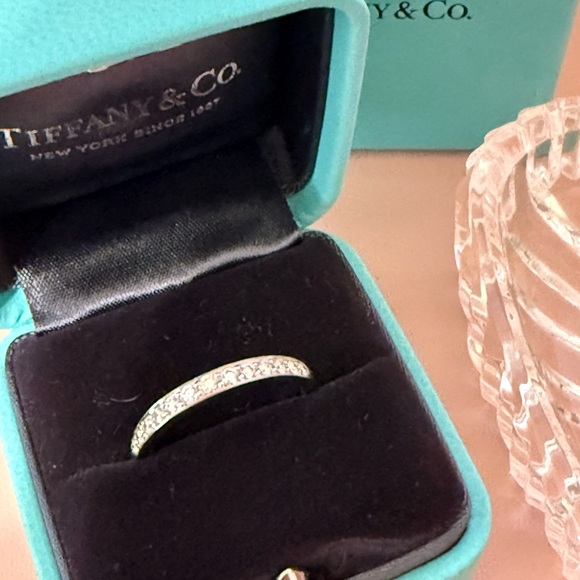Tiffany & Co. Half Circle Platinum Diamond Band - Picture 2 of 10